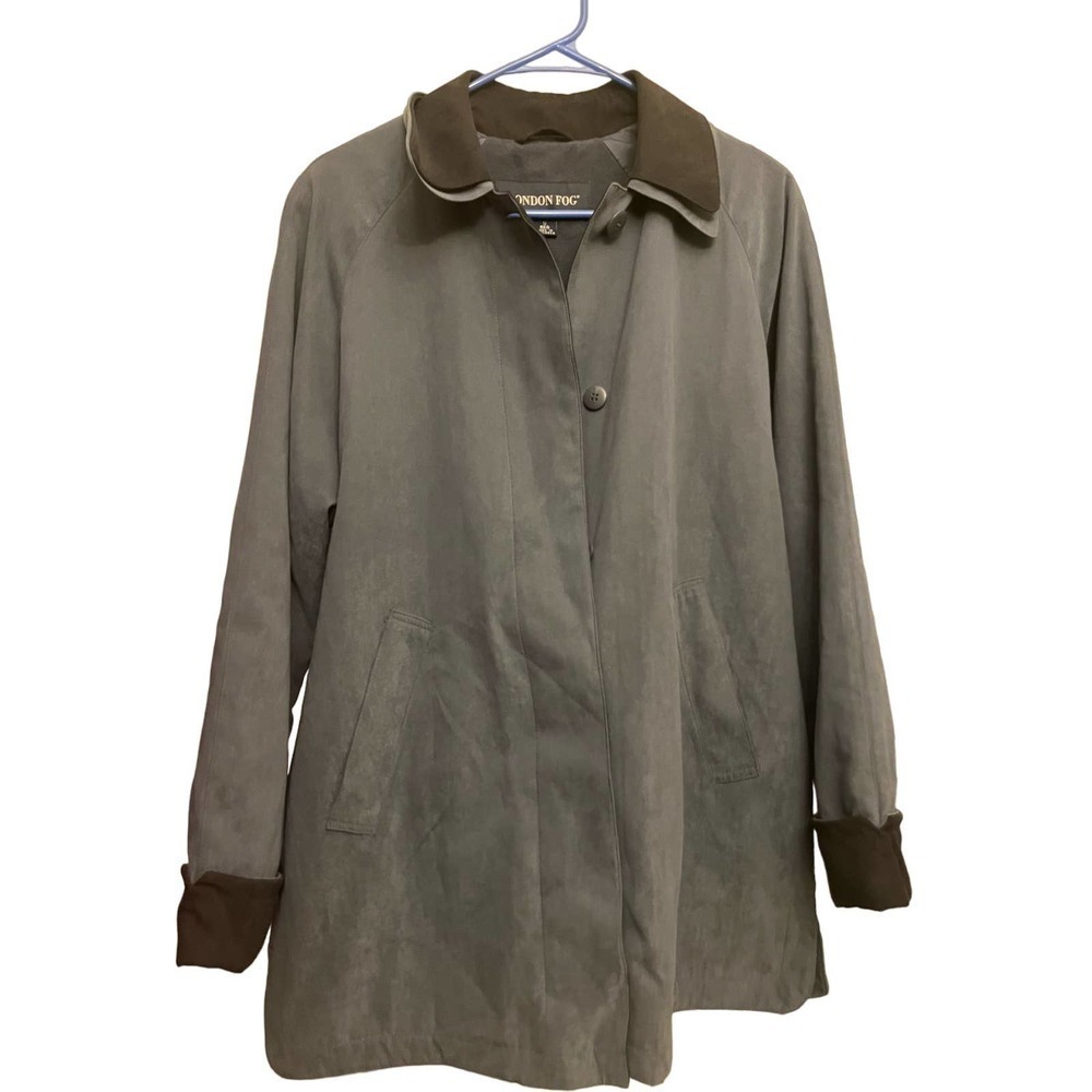 London Fog Blue/Gray Lined Coat